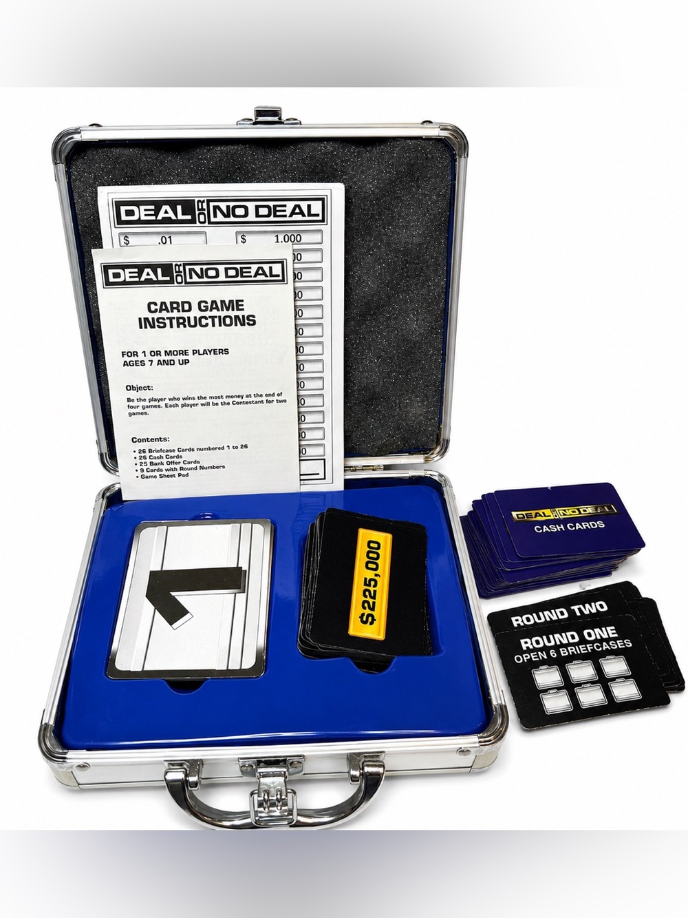 Deal or No Deal Card Game Collector’s Edition Briefcase Complete Game Set